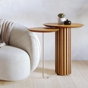 Mesa lateral dupla living - Amadeirado