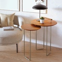 Mesa lateral dupla side - Amadeirado