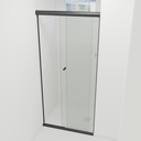 Box de Vidro Incolor Temperado com Perfil Preto