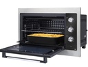 Forno elétrico de embutir philco pfe47e preto com bordas inox 47l