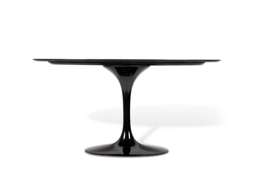 Mesa de Jantar Saarinen Oval 160 x 90 cm Tampo e Base Preto