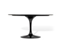 Mesa de Jantar Saarinen Oval 160 x 90 cm Tampo e Base Preto