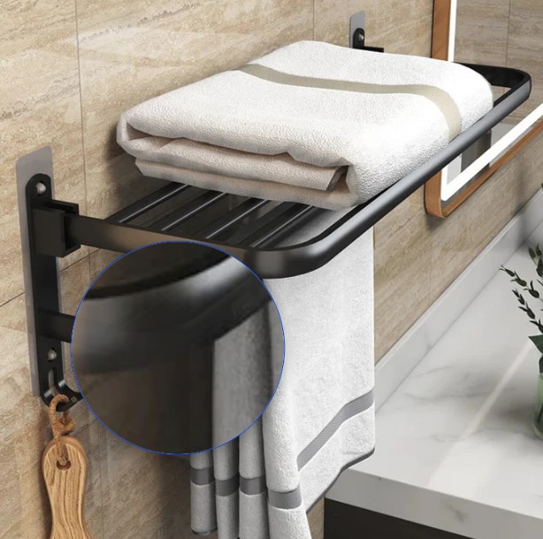 Porta-Toalhas Dupla Camada Retrátil Inteligente