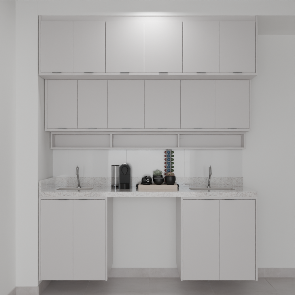 Armário Cozinha Cinza Cobalto (Sudoeste / Bias Fortes – Apt 03 04)