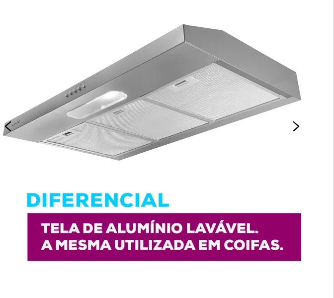 Depurador e Exaustor de ar Slim 80 Cm Prata Suggar 127 V