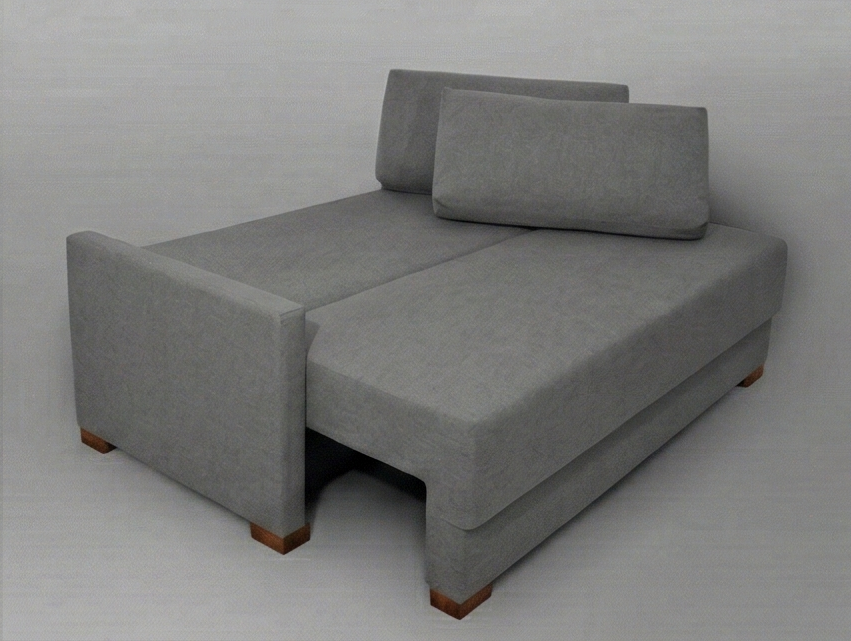 Sofá-Cama Caique 2 Lugares 2,0m Tecido Cinza Claro 1366 (Sudoeste)