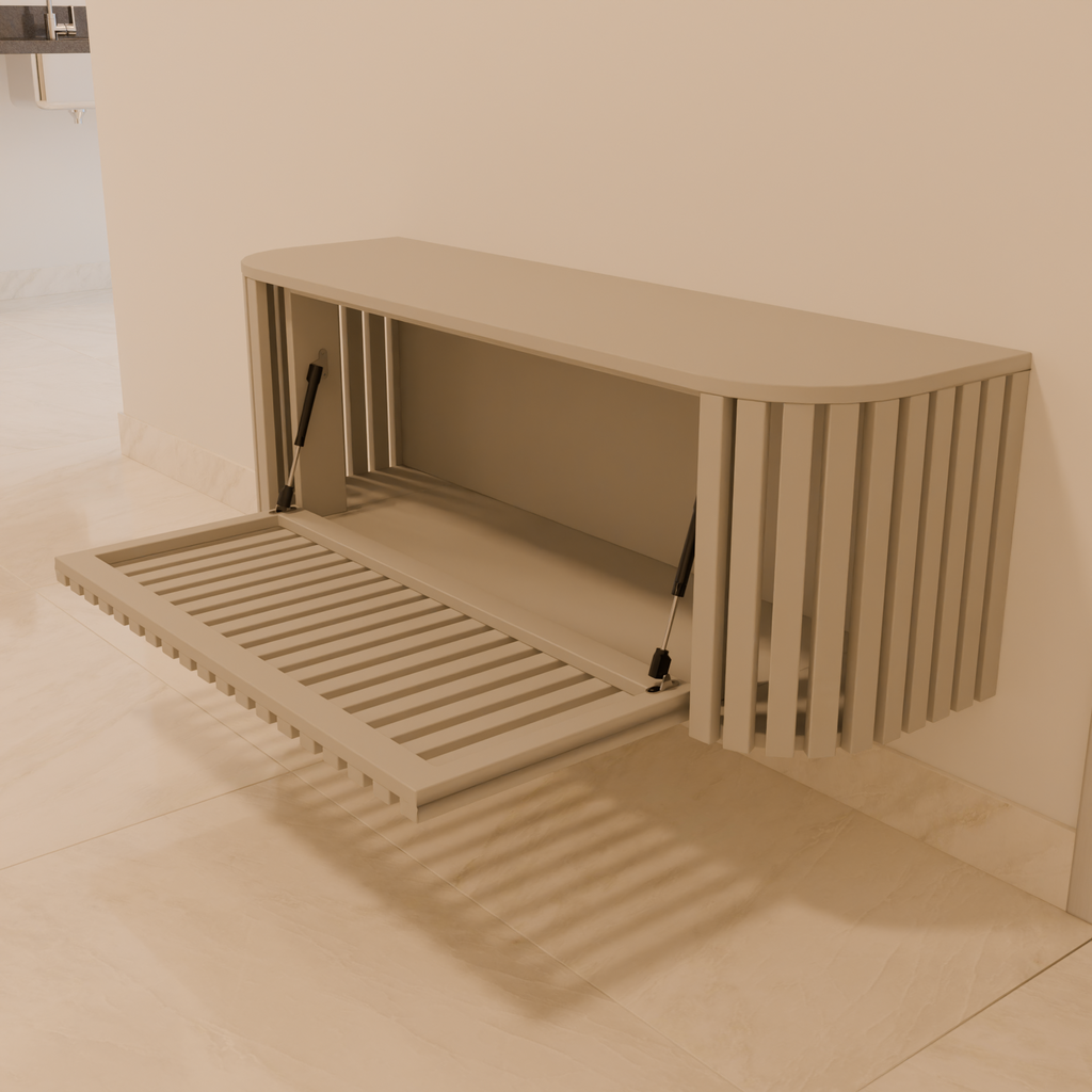 Rack Personalizado 120x 35x 40cm (LxPxA) MDF Cinza Fossil