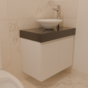 Armário de Banheiro com Porta de Giro Branco TX (Sudoeste / Contorno – Apt 05 06 Pav 03 04 05)