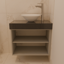 Armário de Banheiro com Porta de Giro Cinza Fossil (Sudoeste / Contorno – Apt 05 06 Pav 03 04 05)