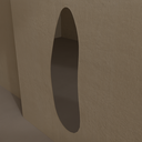 Espelho Orgânico Lapidado 120 x 40 cm