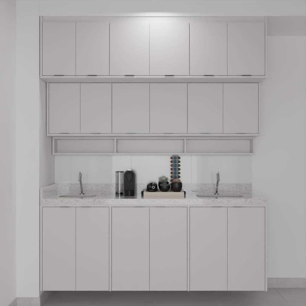 Armário Cozinha Cinza Cobalto (Sudoeste / Bias Fortes – Apt 03 04)