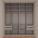 Armário Quarto Casal Porta de Giro Branco Tx (Sudoeste / Bias Fortes - Apt 08 10)