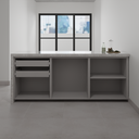 Armário Cozinha Inferior e Superior sem Lava e Seca Branco Tx (Sudoeste / Bias Fortes - Apt 03 04) (CxB)