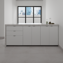 Armário Cozinha Inferior e Superior sem Lava e Seca Branco Tx (Sudoeste / Bias Fortes - Apt 03 04) (CxB)