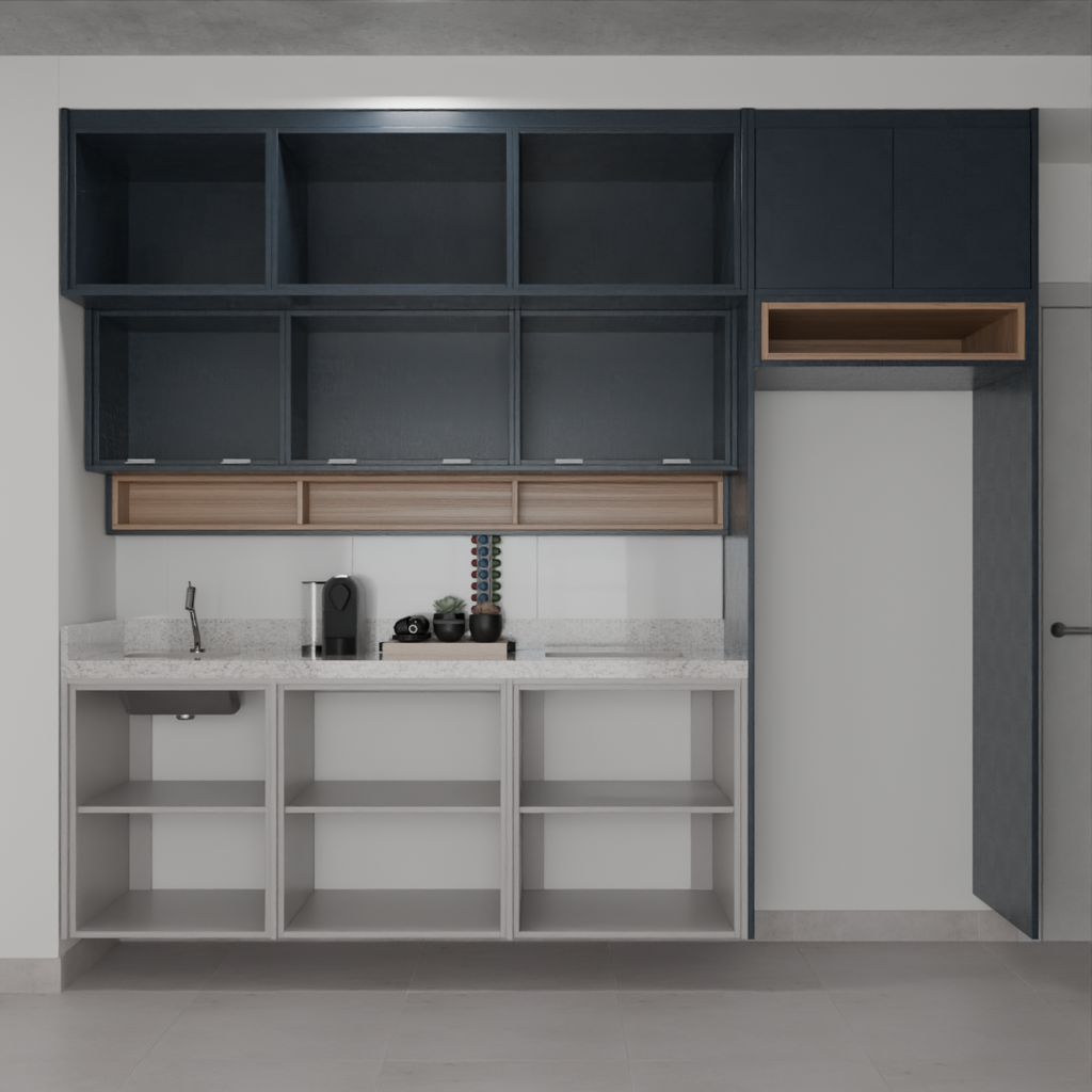 Armário Cozinha Branco Tx (Sudoeste / Bias Fortes - Apt 07 11)