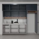 Armário Cozinha Branco Tx (Sudoeste / Bias Fortes - Apt 07 11)