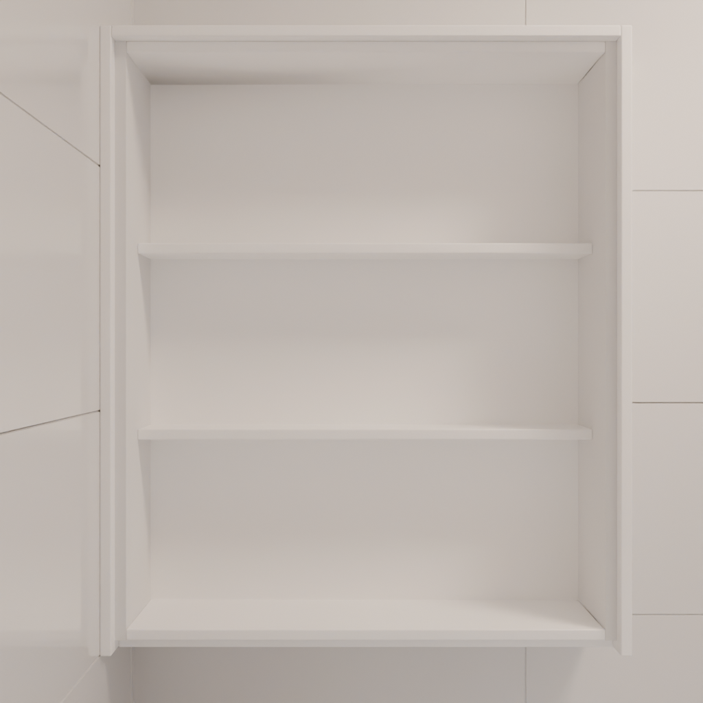 Armário de Banheiro Aéreo Branco TX (Sudoeste / Bias Fortes - Apt 09)