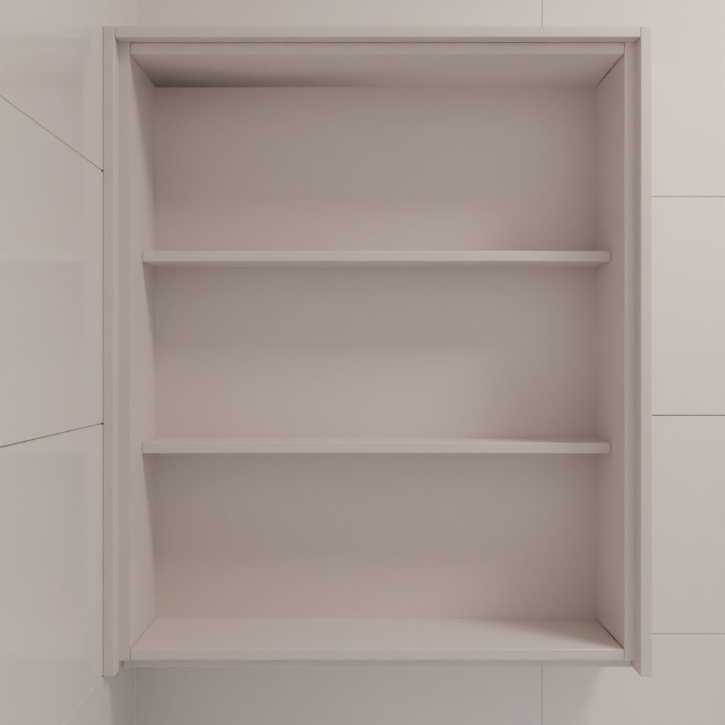 Armário de Banheiro Aéreo Cinza Cobalto (Sudoeste / Bias Fortes - Apt 09)