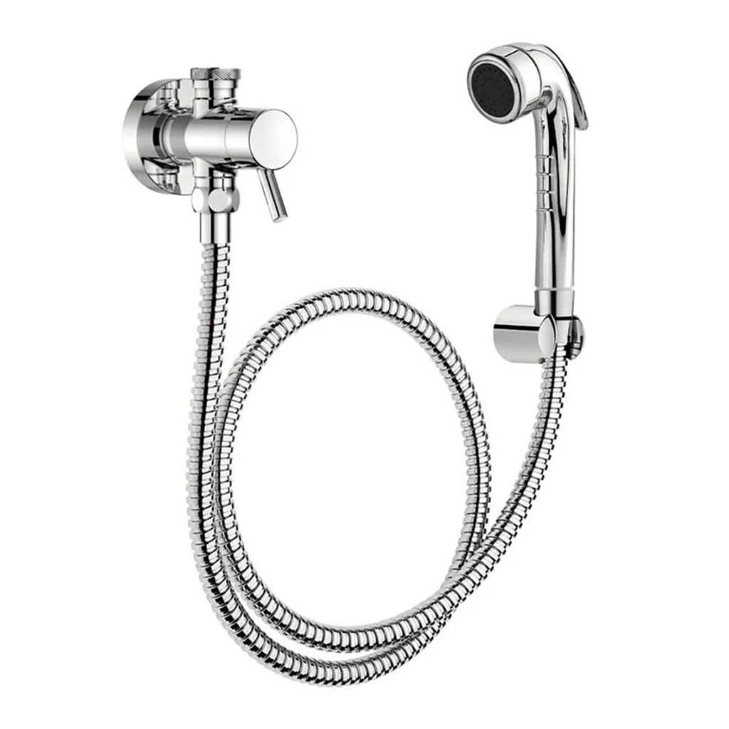 Kit Metais 4 Docol Trip Cromado: Porta Toalha Banho e Rosto, Papeleira, Ducha Higiênica