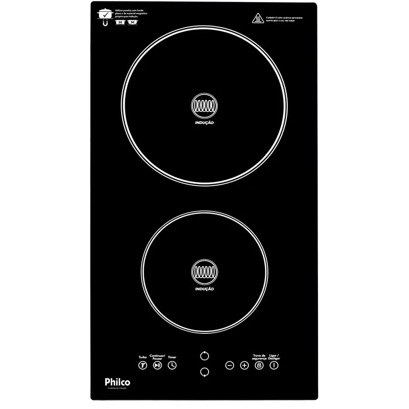 Fogão De Mesa Cooktop 2 Bocas Indução