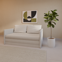 Sofá-Cama Dom Noa Studio 177x107x94cm (LxPxA) Poliéster Cinza Claro