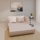 Sofá-Cama Charlie Sofani 150x100x90cm (LxPxA) Cinza Claro