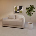 Sofá-Cama Lia Sofani 164x105x92cm (LxPxA) Cinza Claro
