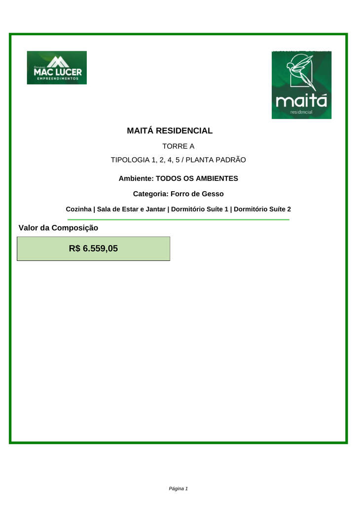 Forro de Gesso Tabicado Persona 