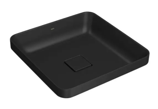 Kit Deca para Banheiro - Bacia Branca, Cuba Quadrada sobrepor Ébano e Metais Black Noir Deca (Banheiro) Tipo 4