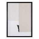 Conjunto 2 Quadros Winslow Homer Escuna 02 Mastros e Gato Escondido Moldura Crua Vidro 50 x 70