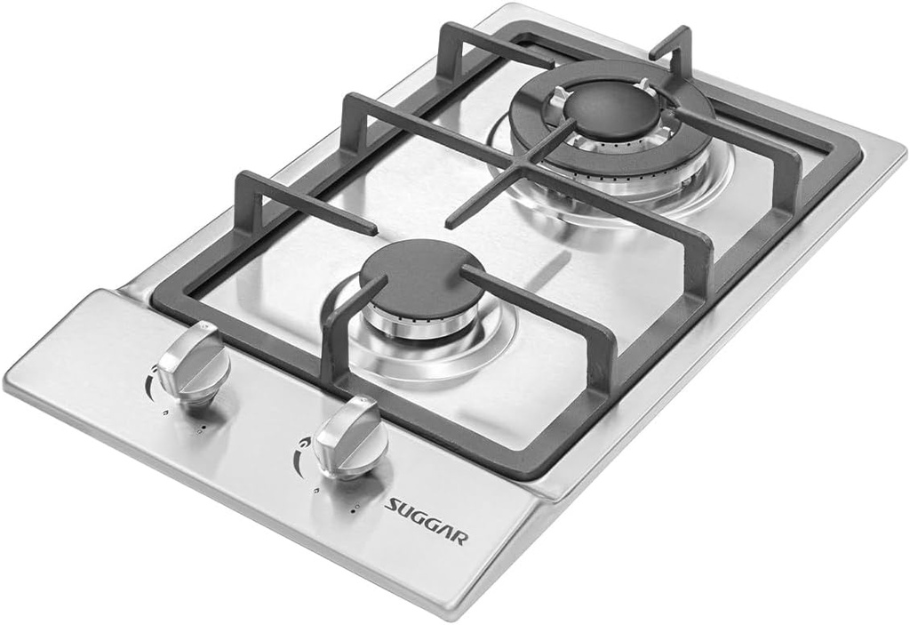 Fogão De Mesa Cooktop 2 Bocas Aço Inox À Gás Suggar FG2002IX 
