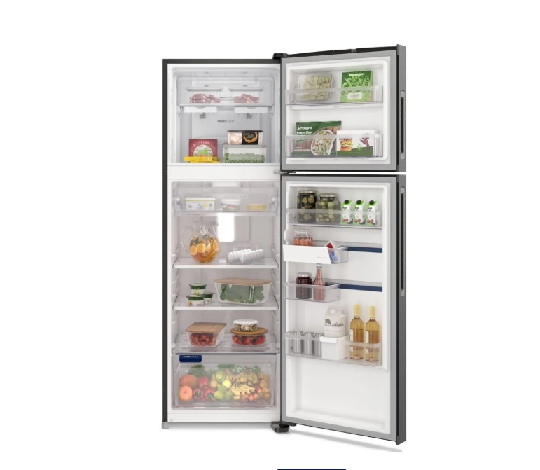 Geladeira Electrolux Frost Free Inverter 390L Efficient AutoSense Duplex Black Inox (IF43B)