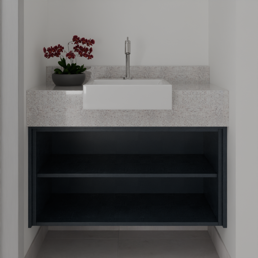 Armário de Banheiro Short Stay Nicho Azul Tx (Sudoeste / Bias Fortes - Apt 07 e 11)