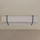 Conjunto de 2 Prateleiras Long Stay Smart 180 cm x 26 cm Cinza