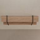 Conjunto de 2 Prateleiras Plus Smart 180 cm x 26 cm Louro Freijó