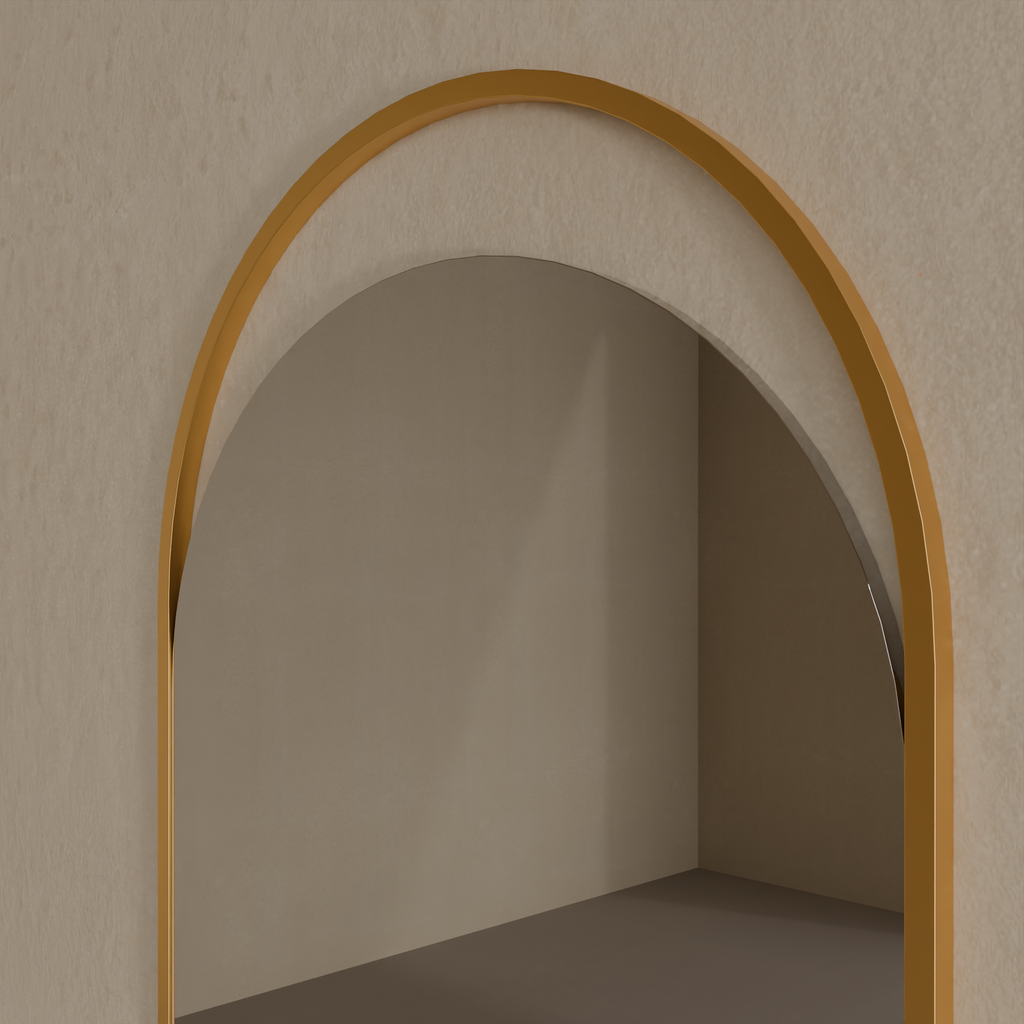 Espelho de Corpo Glam Oblongo 140x43 cm Dourado EDGLD154OB2850