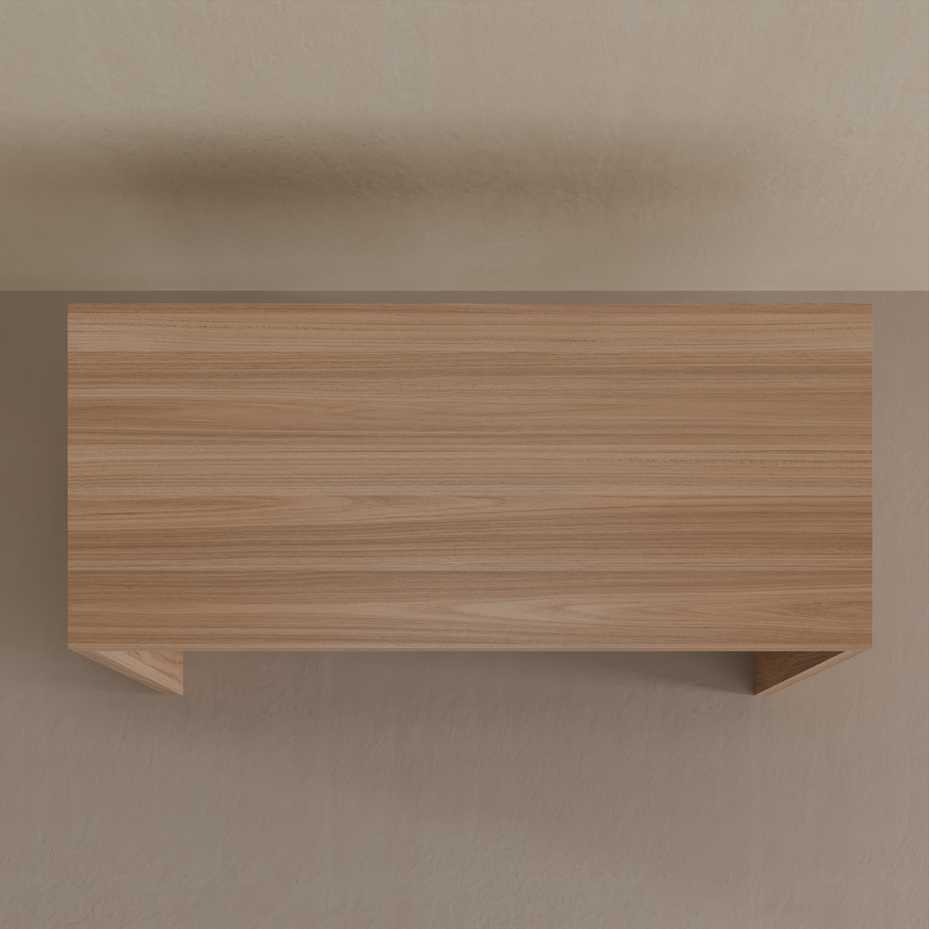 Mesa Escritório 140 x 60cm Louro Freijó