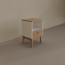 Mesa lateral Quarto MB1041 Cor Branco