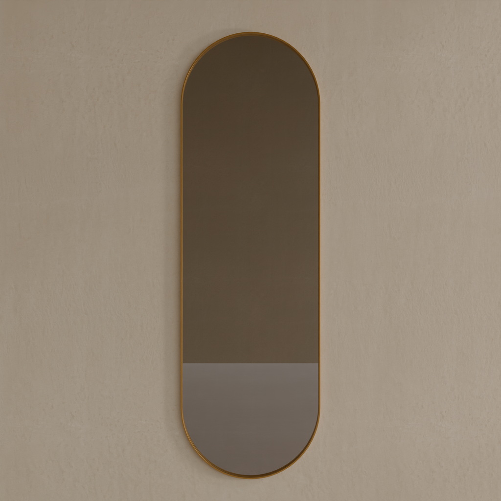 Espelho de Corpo Urban Dourado 160 x 50 cm Oblongo