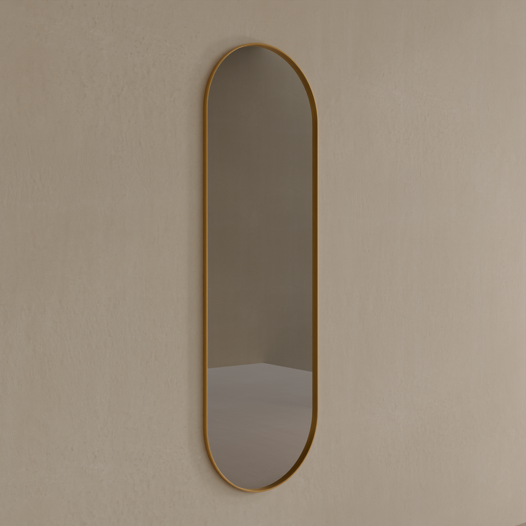 Espelho de Corpo Urban Dourado 160 x 50 cm Oblongo