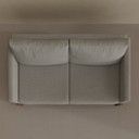 Sofá Plus Arthur 2 Lugares 180cm 2 Braços => Tecido cor 1366 - Pé Imbuia - Braços Tecido 2428 Courinho Caramelo (Sudoeste Showroom)