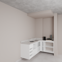 Armário Cozinha Inferior Short Stay Branco Tx (Sudoeste / Bias Fortes - Apt 09)