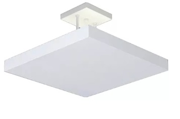 Luminária Plafon Quadrado Luz Indireta "REBATEDOR" 40X40 cm PLAF04 Bocal 4XE27