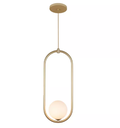 Luminária Pendente G9 Halopin Dourada