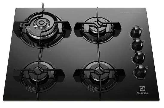 Cooktop 4 Bocas Electrolux a Gás com Tripla Chama (KE4TP) - Bivolt
