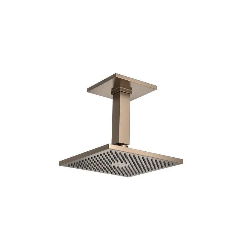 Chuveiro com tubo de teto quadrado Corten Deca