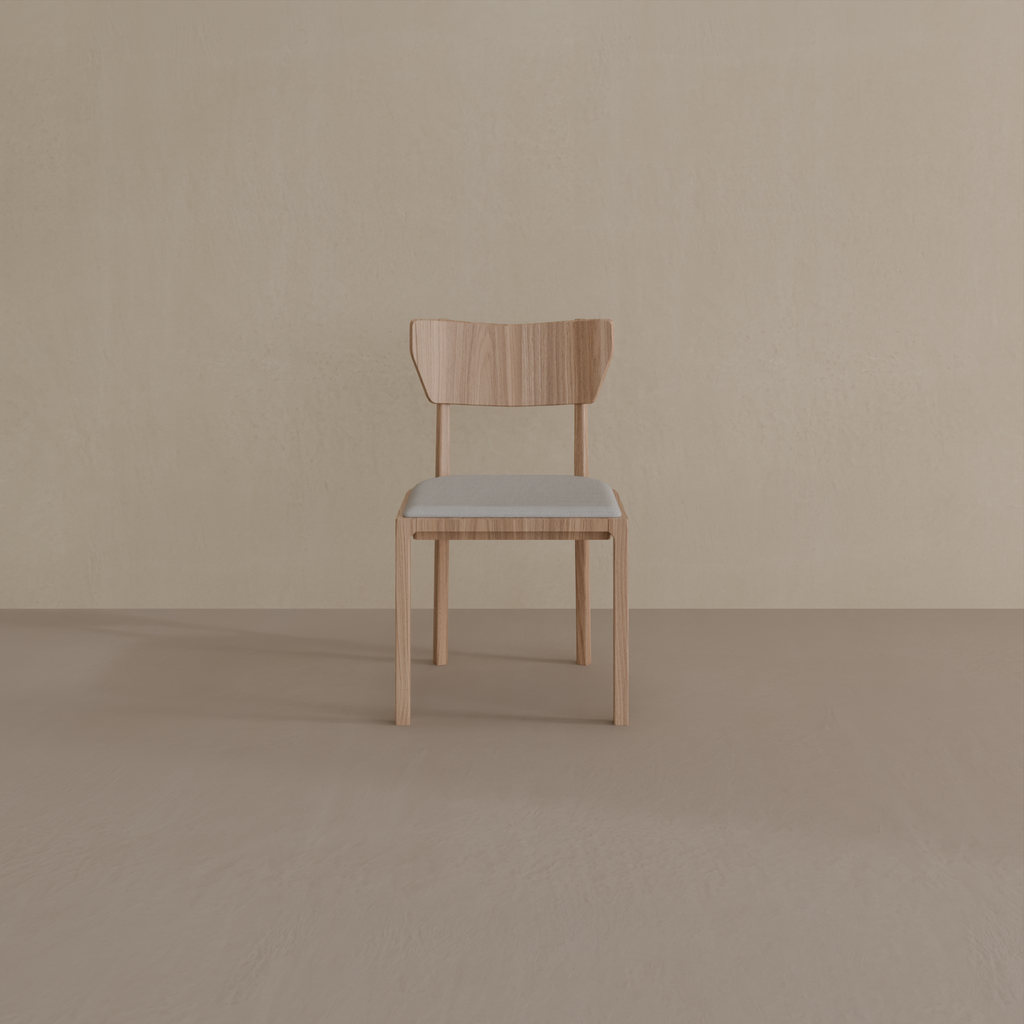 Cadeira Ali Madeira Imbuia | Tecido B 20224