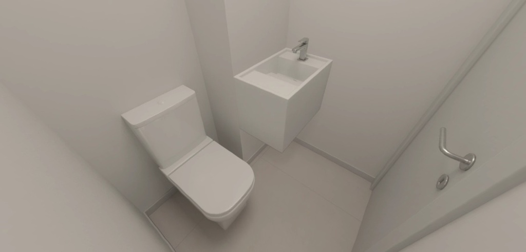 Bancada em Prime Branco com Cuba Esculpida + Torneira Deca de Mesa Bica Baixa para Lavatório - Tipo II (Lavabo) 505
