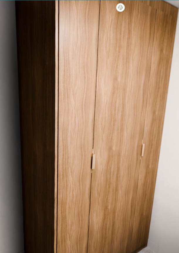 Armário Quarto Porta Giro - cor Freijó (Imangai Geribá - Apt 05 / Quarto 2)
