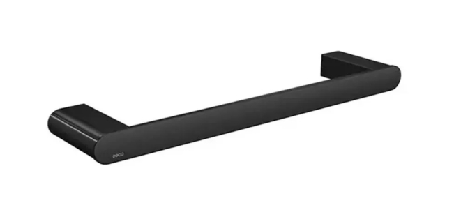 Porta Toalha Deca Barra 30cm Black Noir Código 2040.BL31.030.NO